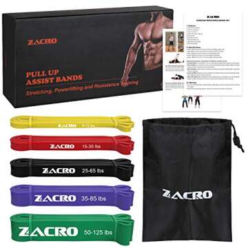Zacro Pull Up Assistance Bands, Resistance Bands Set