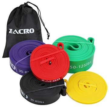 Zacro Pull Up Assistance Bands, Resistance Bands Set