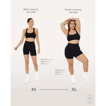 PAVOI ACTIVE SculptForm Collection | Women's Seamless Sculpting High Waisted 4.5" Scrunch Butt Shaping Biker Shorts | Medium, Dusty Blue