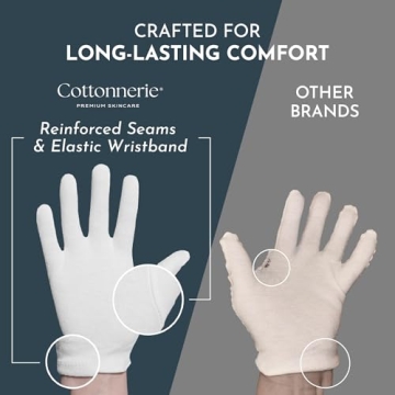 Gaxcoo Cotton Gloves for Moisturizing Dry Hands Overnight
