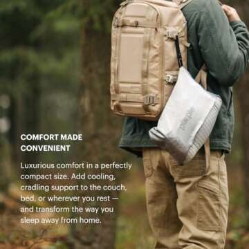 Purple Harmony Anywhere Pillow - Luxurious Comfort for Travel