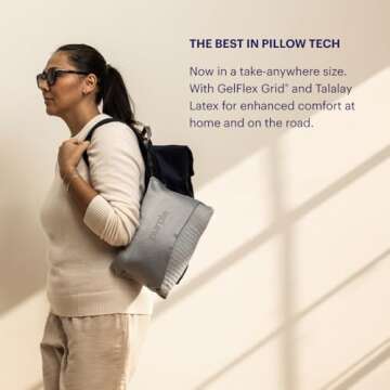 Purple Harmony Anywhere Pillow for Effortless Travel Comfort