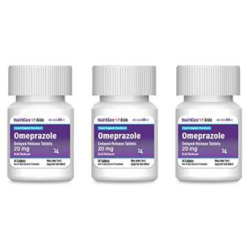 HealthCareAisle Omeprazole 20 mg for Heartburn Relief