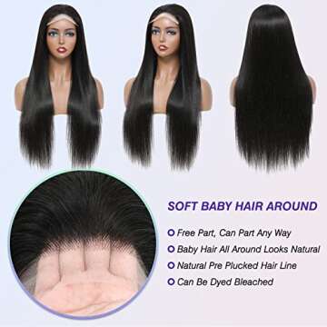 5x5 HD Lace Closure Wigs for Black Women - LEhan 160% Density