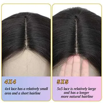 5x5 HD Lace Closure Wigs for Black Women - LEhan 160% Density