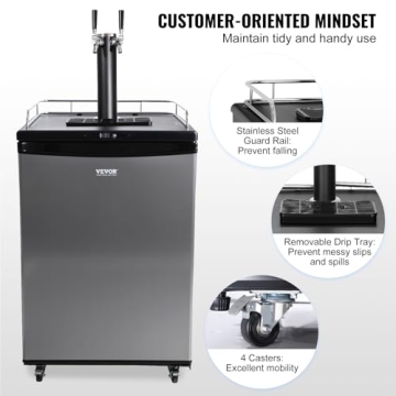 VEVOR Single Tap Beer Kegerator with Temperature Control