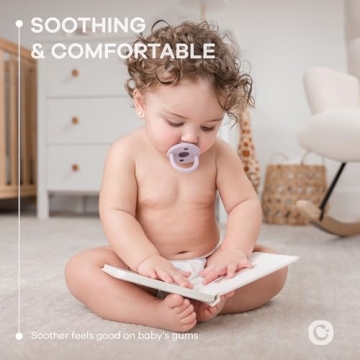 Comfy Cubs Baby Pacifier 5 Pack for Newborns - 0+ Months