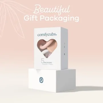 Comfy Cubs Baby Pacifier 5 Pack for Newborns - 0+ Months