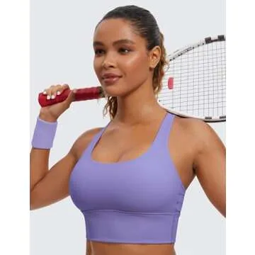 CRZ YOGA Longline Sports Bra - Supportive & Stylish Top