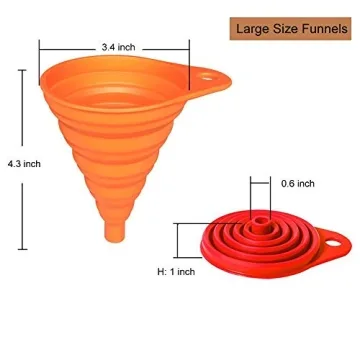 KongNai Kitchen Funnel Set - 4 Versatile Sizes