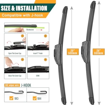 Hyundai Palisade Wiper Blades Set of 3 2020-2023