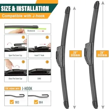 Hyundai Palisade Wiper Blades Set of 3 2020-2023