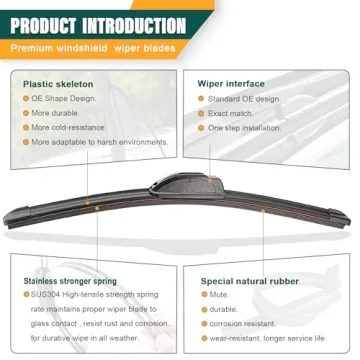 Hyundai Palisade Wiper Blades Set of 3 2020-2023