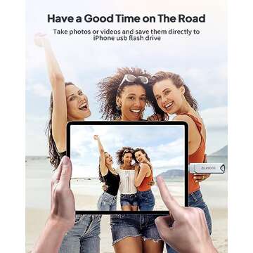 MFi Certified 256GB Flash Drive for iPhone - USB Memory Stick