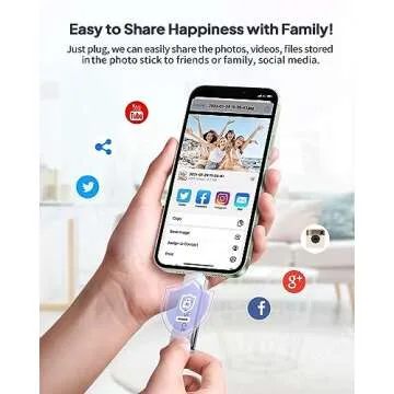 MFi Certified 256GB Flash Drive for iPhone - USB Memory Stick