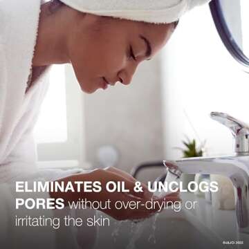 Neutrogena Oil-Free Acne Fighting Facial Cleanser with Salicylic Acid Acne Treatment Medicine, Daily Oil-Free Acne Face Wash for Acne-Prone Skin, 9.1 fl. Oz, 3 Pack