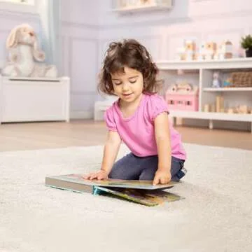 Melissa & Doug Children's Book - Poke-A-Dot: The Wheels on the Bus Wild Safari (Board Book with Butt...