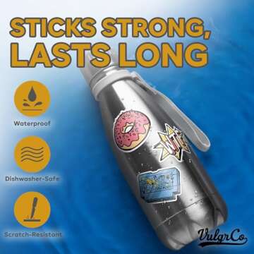 VulgrCo Custom Design Your Own Personalized Labels Stickers Decals Text Name Image Photo 120 Pack - ...