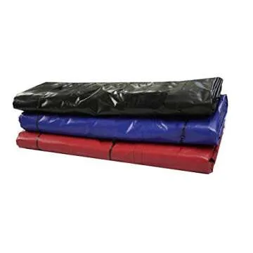 Mytee Products 20' x 18' Flatbed Trailer Steel Tarp with 6 FT Drop - Heavy Duty Blue 18 Oz Vinyl Waterproof Tarp for Truck/Trailers to Protect Cargo from Wind, Rain, Snow and Sun
