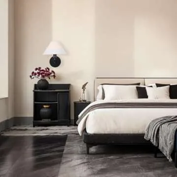 Mid-Century Tapered White Linen Wall Sconce for Modern Spaces