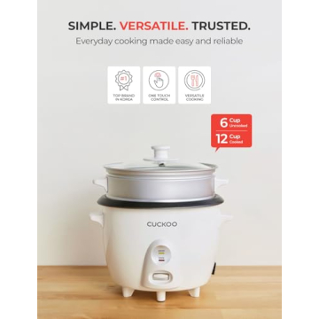 CUCKOO One Touch Rice Cooker 12-Cup Cooked for Easy Meals