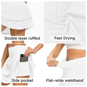 WOWENY Women's Active Skort for Tennis and Workouts