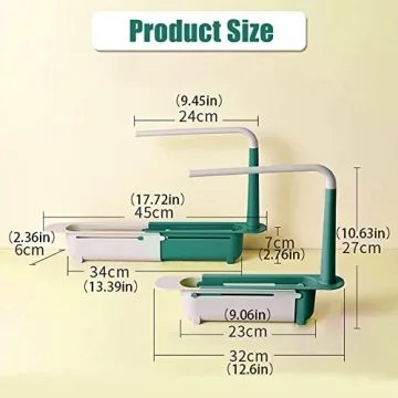 Telescopic Sink Organizer - Adjustable Sponge Holder for Kitchen