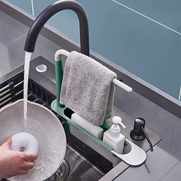 Telescopic Sink Organizer - Adjustable Sponge Holder for Kitchen