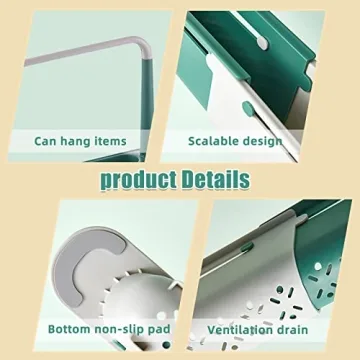 Telescopic Sink Organizer - Adjustable Sponge Holder for Kitchen