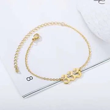 Angel Number Bracelets - Dainty 444 Jewelry