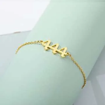 Angel Number Bracelets - Dainty 444 Jewelry