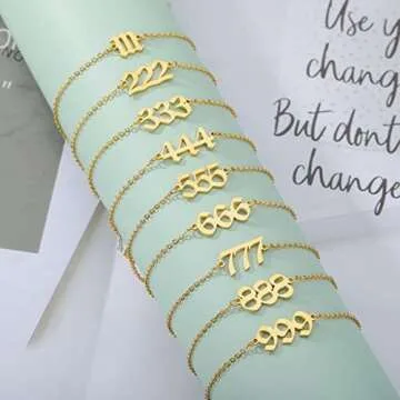 Angel Number Bracelets - Dainty 444 Jewelry