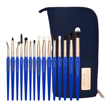 Bdellium Tools Professional Makeup Brush Set - 15pc Gold Triangle Eyes Only