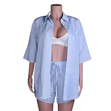 Dcohmch Casual 2 Piece Summer Outfit Set for Women