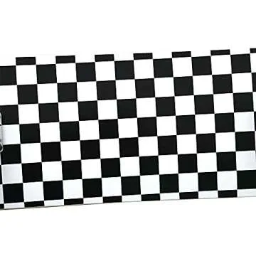 ANNEE 31x8 Inch Pro Skateboard Complete,7 Layer Canadian Maple Wood Double Kick Concave Skate Boards, Tricks Skateboards for Youths,Beginners,Girls,Boys,Kids,Teens,Adults (Black, White)