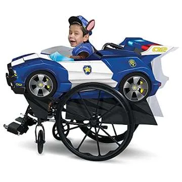 Disguise Paw Patrol Chase Adaptive Wheelchair Cover for Kids, Official Paw Patrol Rolling Costume fo...
