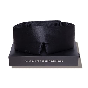 DROWSY Silk Sleep Mask - Luxurious, Adjustable, 100% Light-Blocking for Serenity