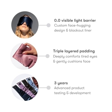 DROWSY Silk Sleep Mask for Ultimate Comfort and Darkness