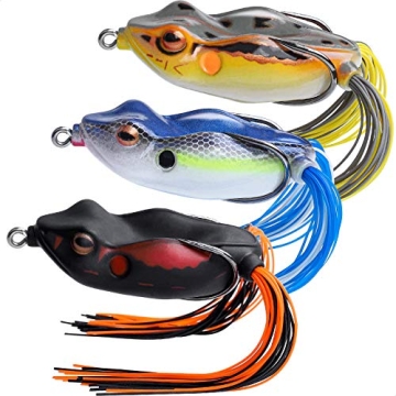 TRUSCEND Camo Warrior Frog Lures for Bass Fishing