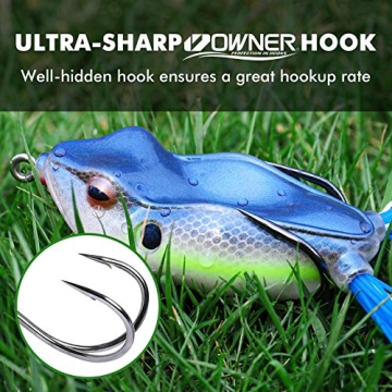 TRUSCEND Camo Warrior Frog Lures for Bass Fishing