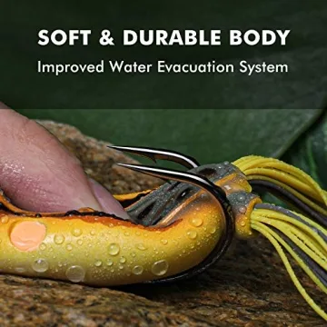 TRUSCEND Camo Warrior Frog Lures for Bass Fishing