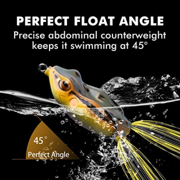 TRUSCEND Camo Warrior Frog Lures for Bass Fishing