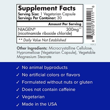 Tru Niagen 300mg NAD+ Energy & Anti-Aging Supplement