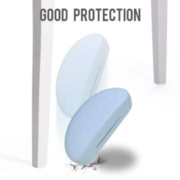 ZKFLLO Sunglasses Case Hard Shell,2 Pack Large Eyeglasses Cases Protective Case For Glasse (green+blue)