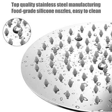 NearMoon Rain Shower Head, Ultra-Thin Design-Pressure Boosting, Awesome Some Experience, High Flow S...