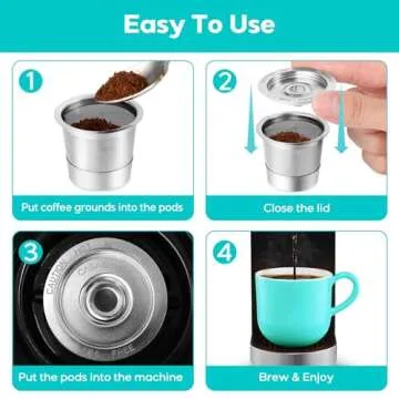 Eco-Friendly CASABREWS Reusable K Cups for Keurig
