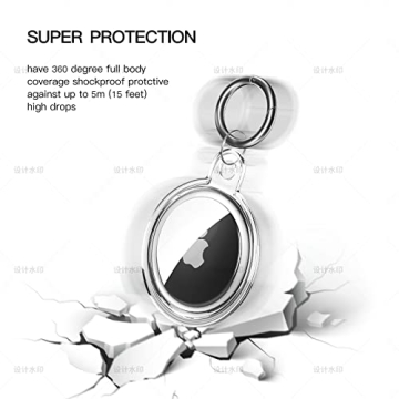 Waterproof AirTag Keychain Holder Case for Pets & Travel