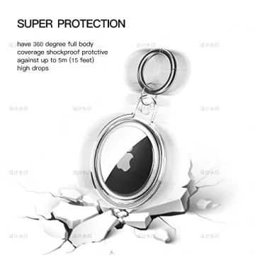 Waterproof AirTag Keychain Holder Case for Pets & Travel