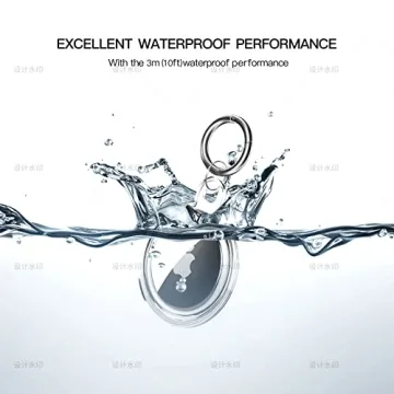 Waterproof AirTag Keychain Holder Case for Pets & Travel