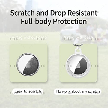 Waterproof AirTag Keychain Holder Case for Pets & Travel